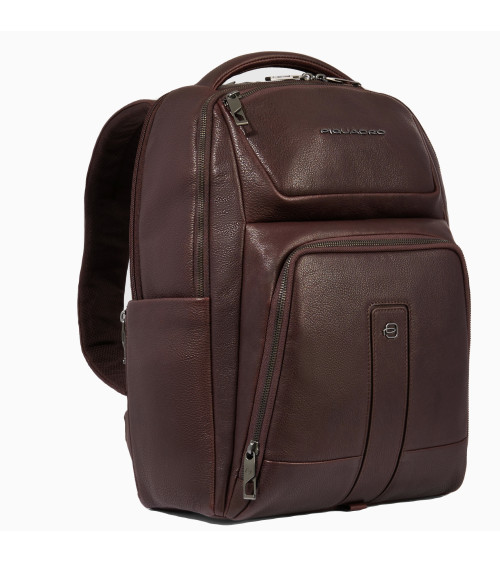 Piquadro: Zaino Pelle 2 Compartimenti, 14''